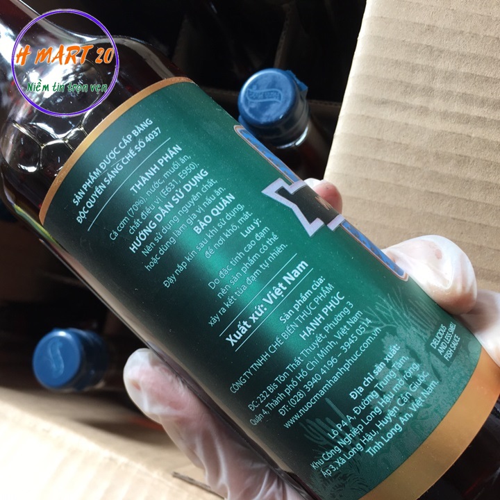 Nước mắm hạnh phúc cá cơm 60 độ đạm 500ml