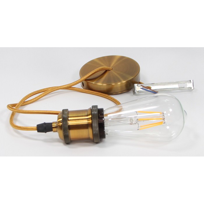 Dây đèn thả cổ điển bóng đèn trang trí Edison ST64 6W