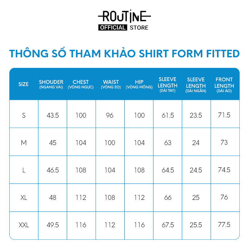 Áo sơ mi tay dài. Fitted - Routine 10F21SHL003CR2