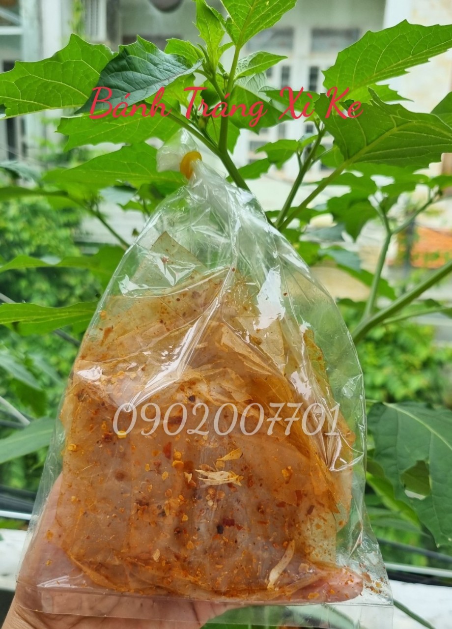 5 Gói Bánh tráng muối nhuyễn xì ke , bánh tráng xì ke- Bánh Tráng Muối Tỏi Nhuyễn Cay - Bánh Tráng Nghệ Sĩ - Đồ ăn vặt