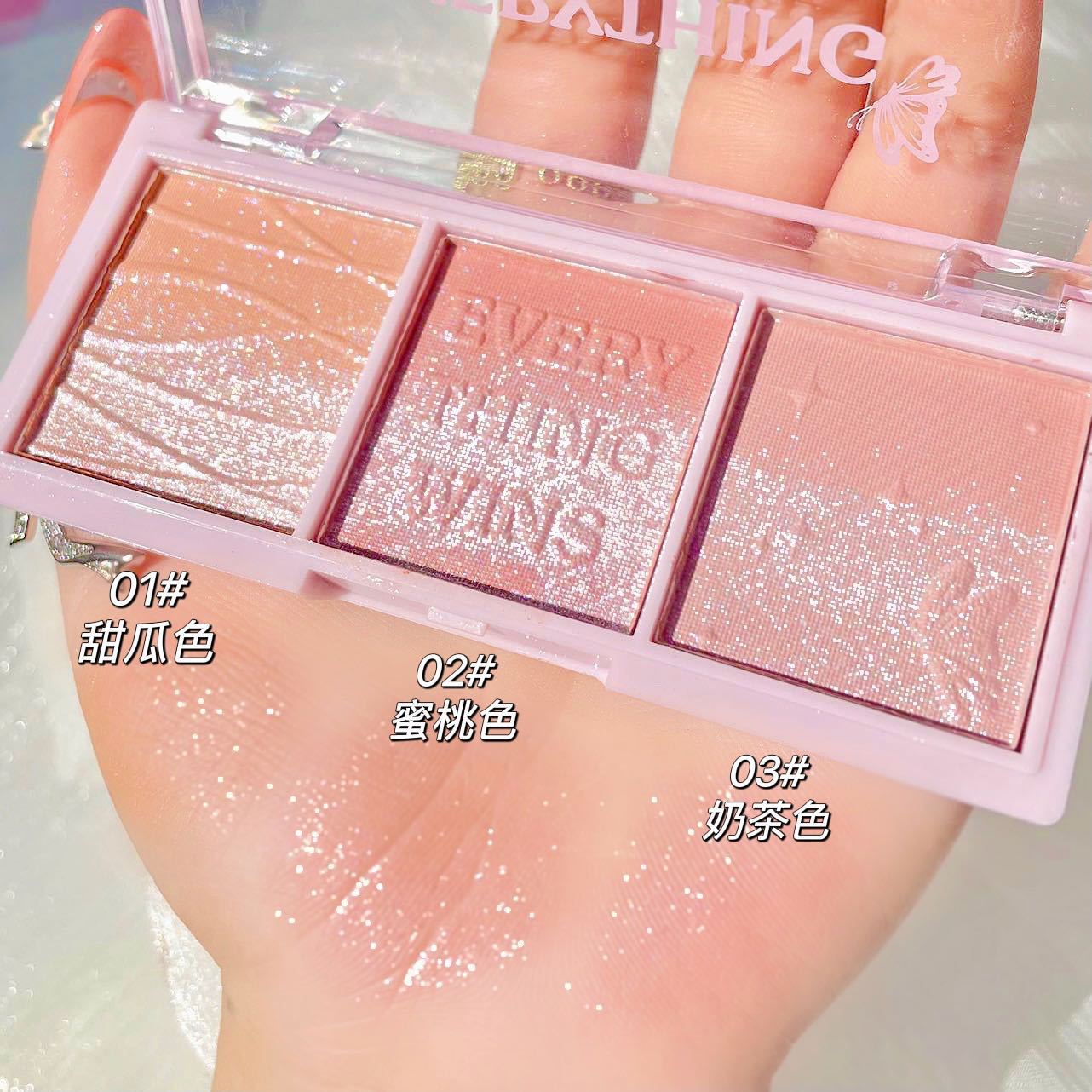 Phấn Má Hồng Phấn Mắt 3 Ô Xiaoyumi Everything Wins
