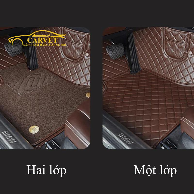 Thảm lót sàn ô tô da pu kèm thảm rối chống bẩn cho Ford Ranger