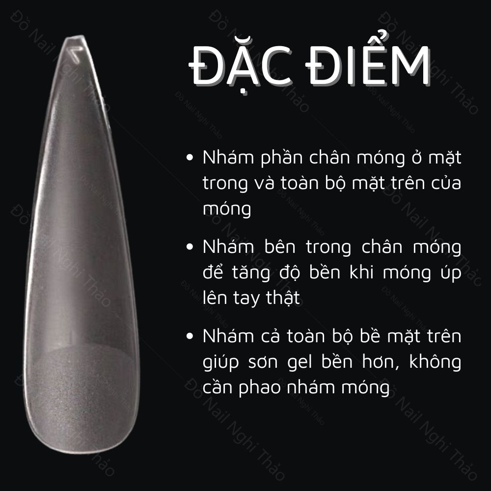 Móng úp tay nhám JELIVA A hộp 500 móng