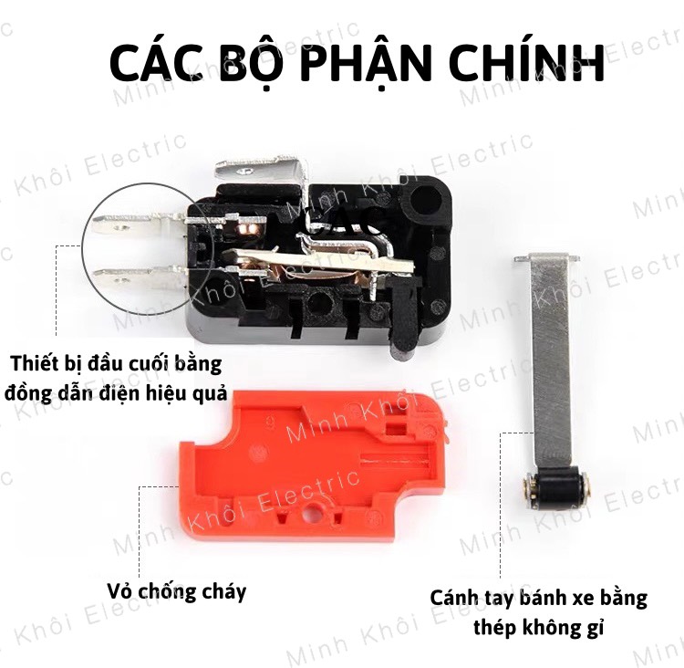 công tắc hành trình T125 có bánh xe