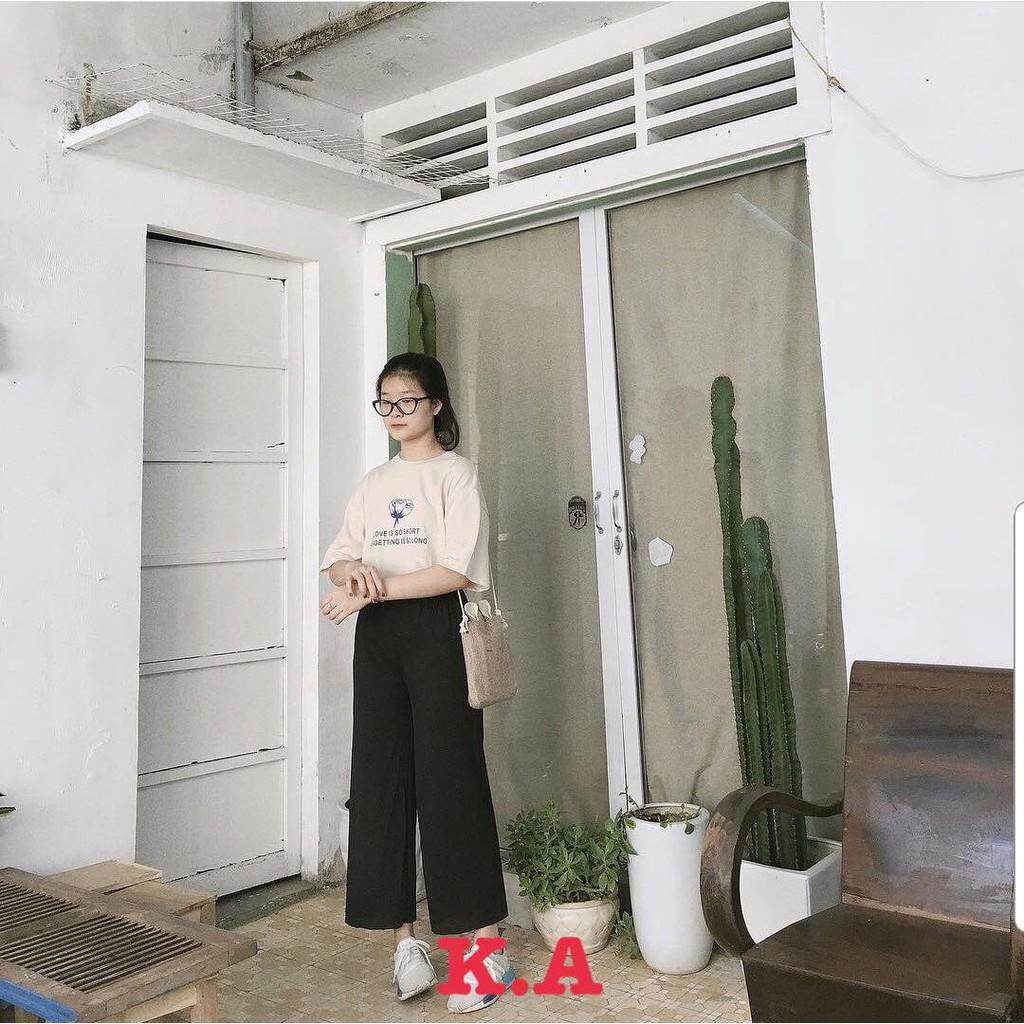 Quần ống rộng dáng dài KAN0603