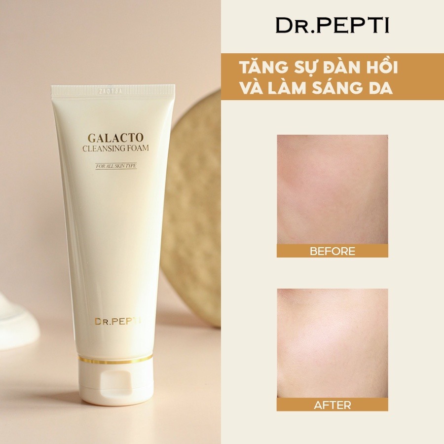 Sữa Rửa Mặt Tạo Bọt Dr.Pepti+ Galacto Cleansing Foam 110ml