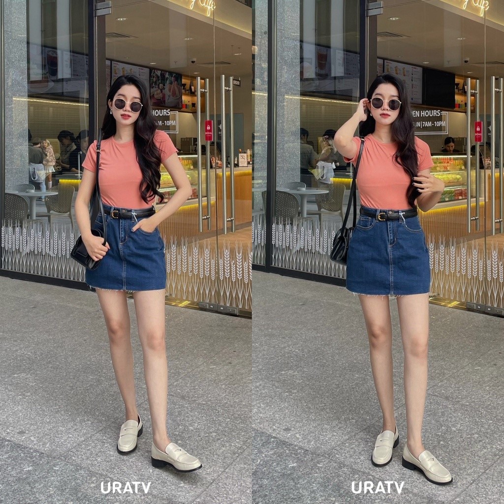 [ẢNH THẬT-CÓ SẴN] Áo thun gân tay ngắn Z r