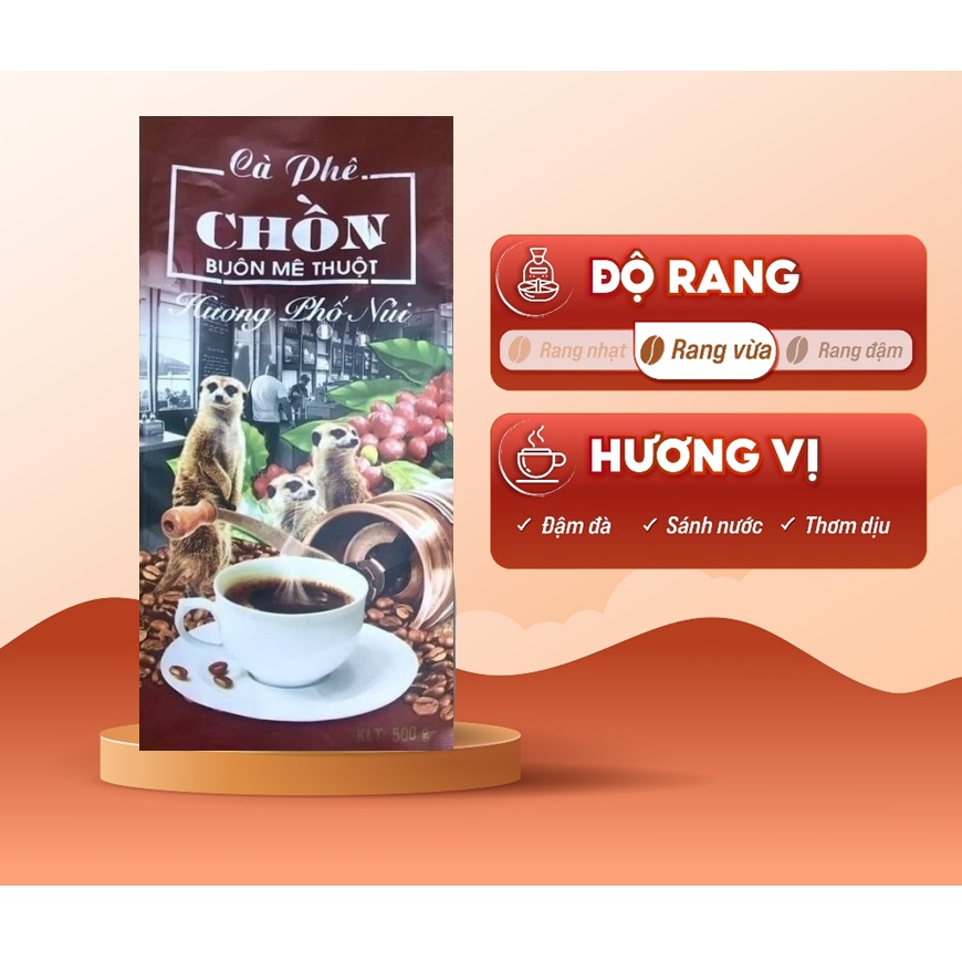 500Gram Cà phê pha phin Chồn Buôn Mê Thuột