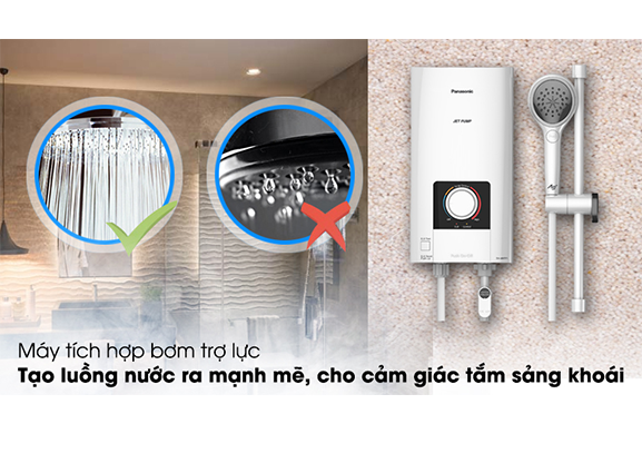 [HCM]Máy nước nóng Panasonic DH-4NTP1VM (BƠM TRỢ LỰC)