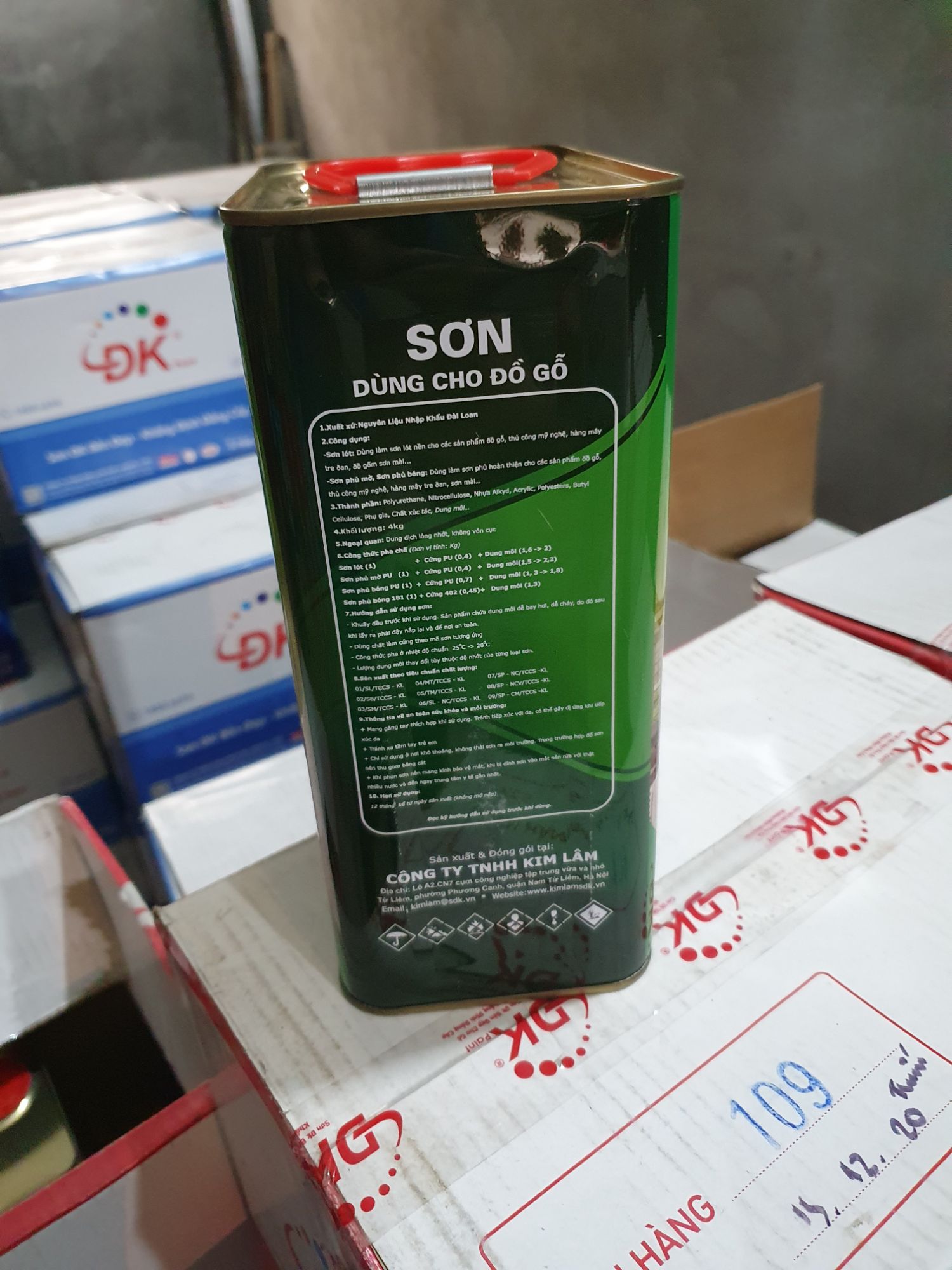 Chất làm bóng PU Đại Kiều 101 hộp 4kg