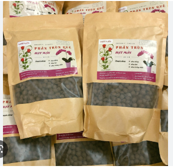 Phân Trùn Quế Viên Hạt Mận Bổ Sung Nấm Trichoderma, Bột Tinh Giun gói 1kg