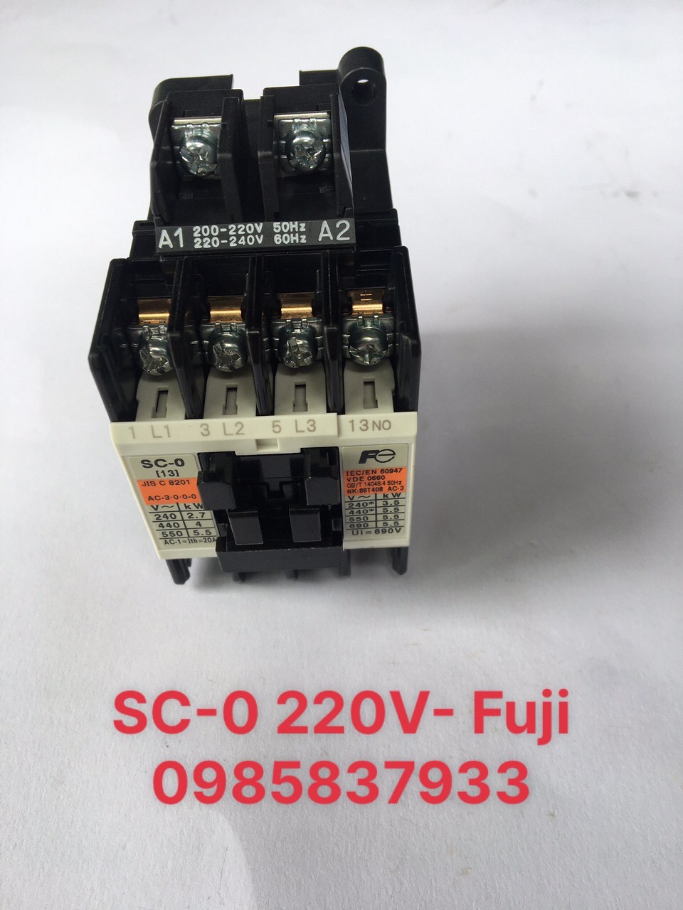 Khởi động từ SC-0 220V Fuji dùng điều khiển đóng ngắt các thiết bị an toàn hiệu quả