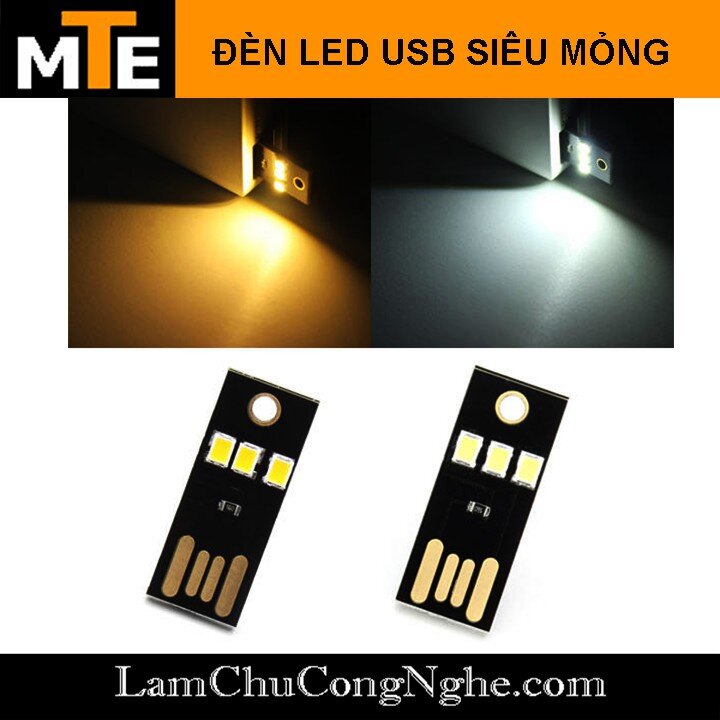 Đèn Led USB Siêu Mỏng - 3 LED siêu sáng