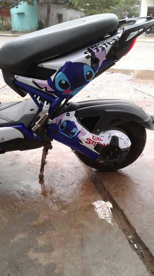 TEM TRÙM XE ĐIỆN XMEN 233-STICK XANH