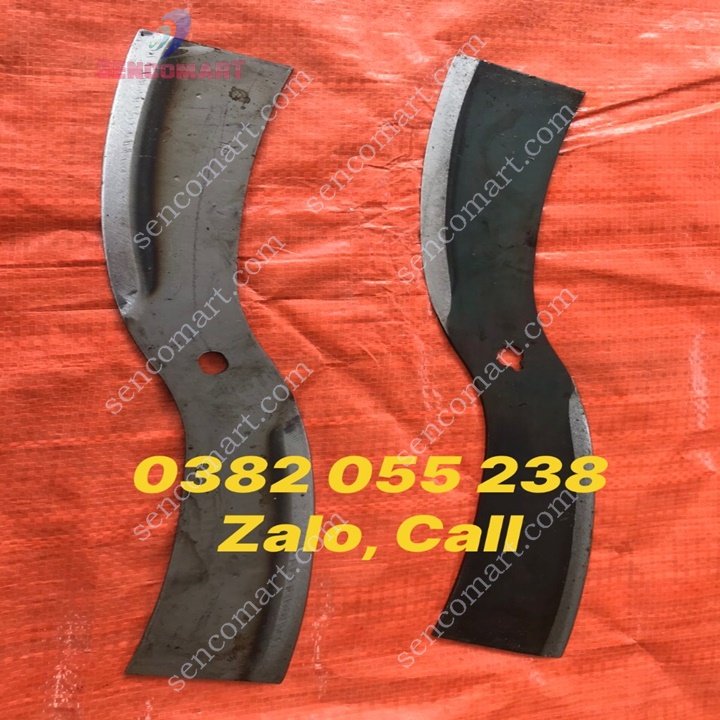 2 dao máy băm cỏ, băm chuối 40cm thép C45
