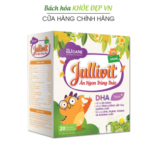 Jullivit Siro Ăn Ngon cho bé bổ sung DHA, Taurin, Vitamin và khoáng chất - Hộp 20 ống x 10ml thơm ngon dễ uống thumbnail