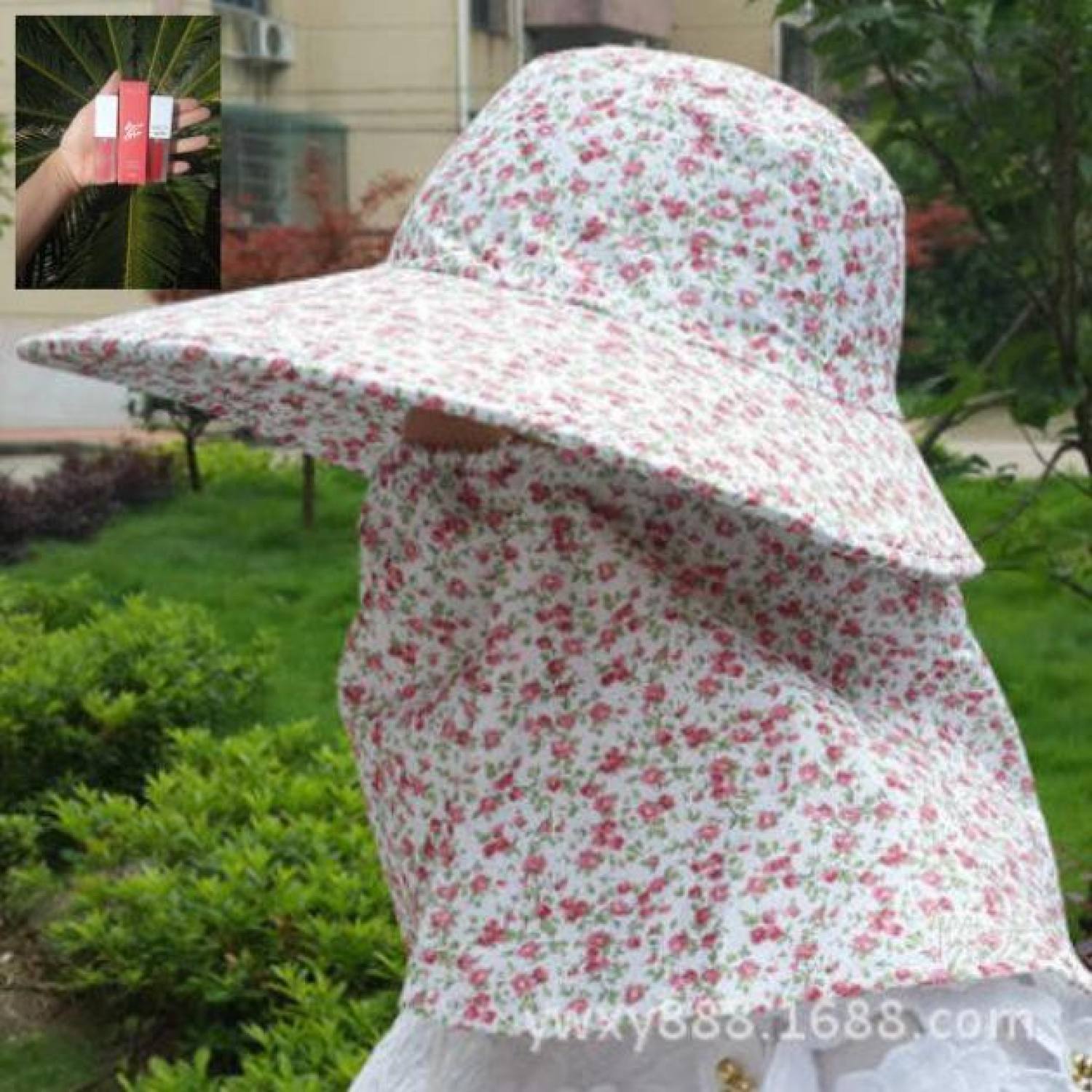 Mũ chống nắng kèm khẩu trang ch kín cổ