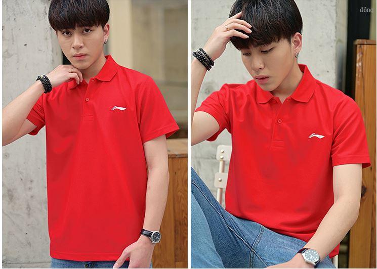 Áo thun Lining 2019 có cổ, bản giới hạn logo đổi màu (sẵn hàng)