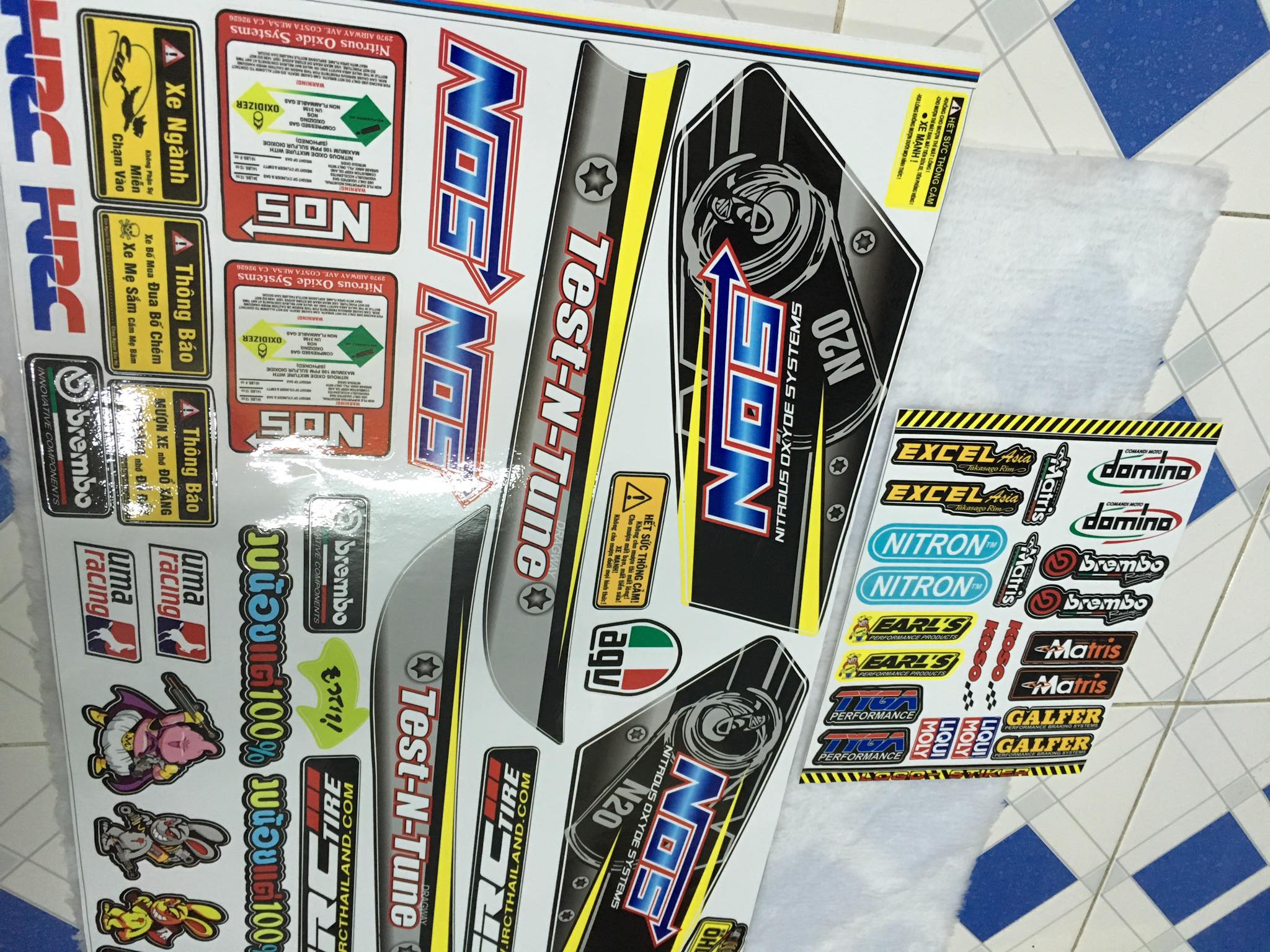 TEM RỜI CUB 82 NOS TẶNG SÉT TEM LOGO