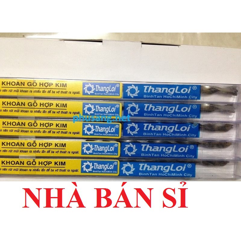 [HCM]Mũi Khoan Gỗ Hợp Kim Thắng Lợi Cao Cấp Full Size 6x200mm - 14x300mm Chính Hãng
