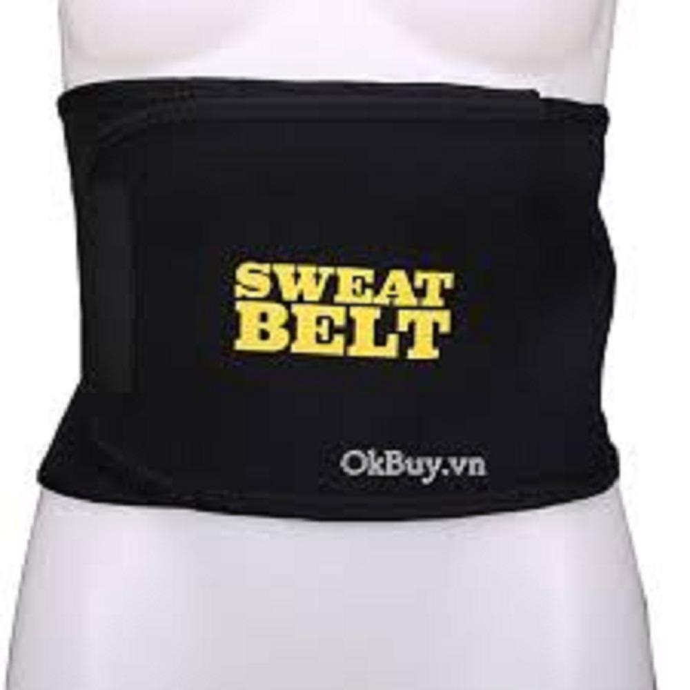[HCM]Đai Quấn Nóng Giảm Mỡ Bụng sweat belt (Đen)