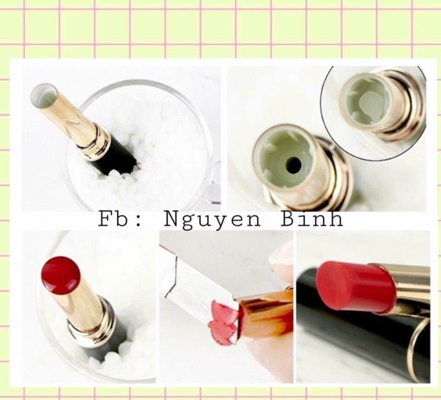 Vỏ đựng son dưỡng viền vàng, bạc