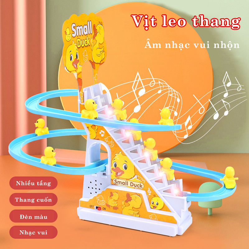 Bộ đồ chơi vịt leo cầu thang cho bé