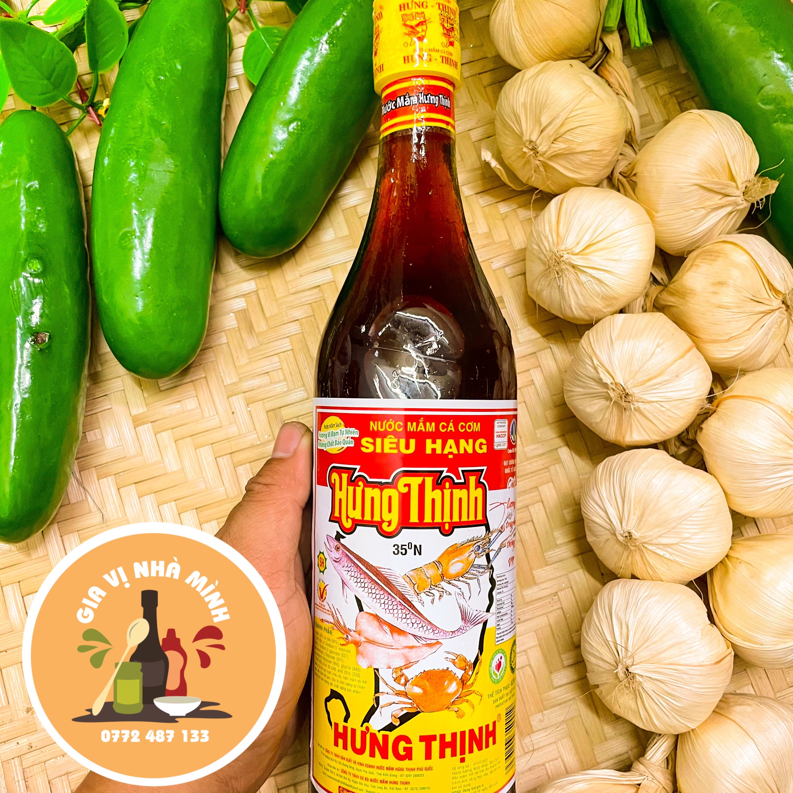 Nước mắm hưng thịnh cá cơm siêu hạng 35độ đạm