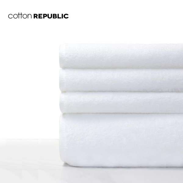 Cotton Republic Khăn Tắm Khăn Mặt Dòng Hoa Bông Vải Không Xoắn Sang Trọng Khăn 10003707