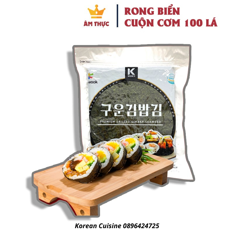Lá Kim Cuộn Cơm - Rong Biển Cuộn Cơm 100 lá