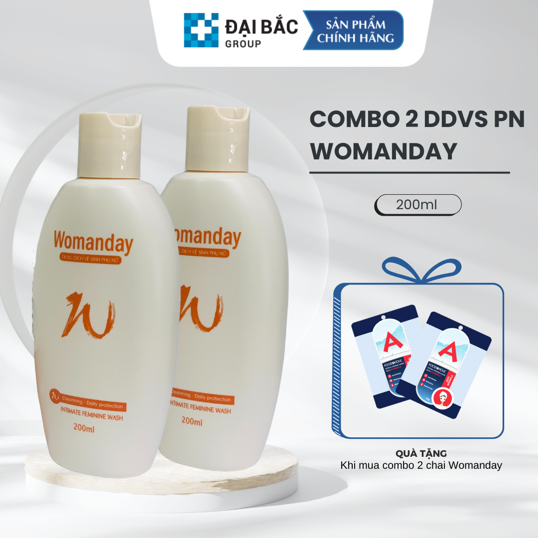 Combo 3 Bottles of Womanday Feminine Hygiene Solution 200Ml/Bottle