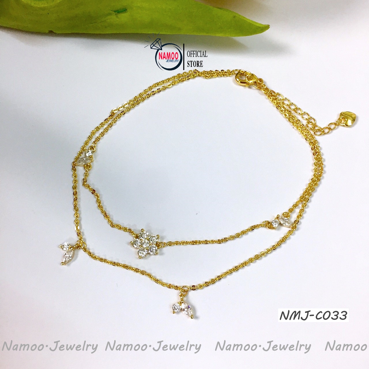 Lắc Chân Nữ C033,C032 Đính Đá Xinh Xắn Cho Nữ
