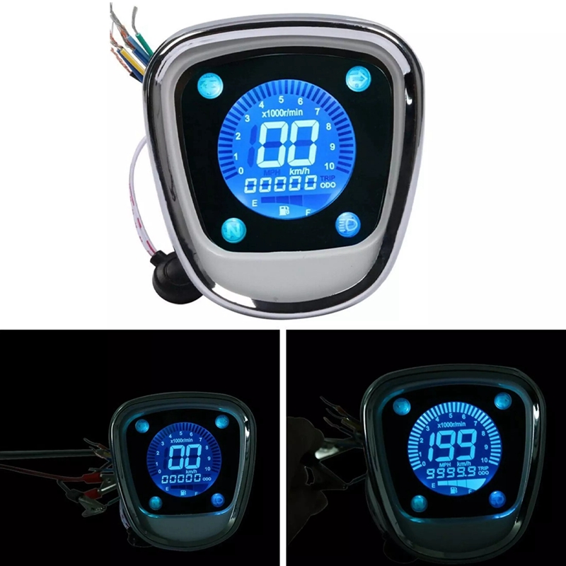 Motorcycle LCD Digital Meter Rpm Odometer Speedometer Assy for Honda ...