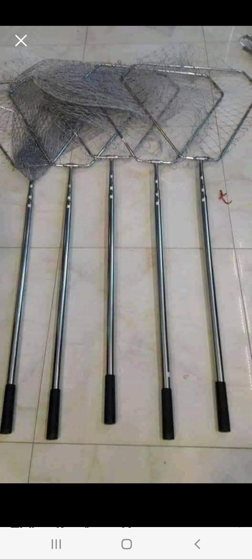 Vợt xúc cá inox dài 1m7 đến 3m