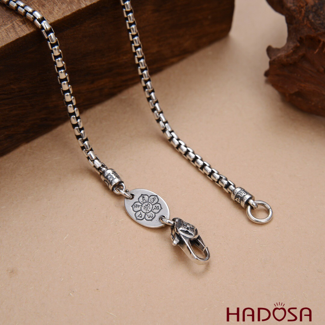 [Ready stock] [warranty] [true photo] [original] Thai nam round silver chain