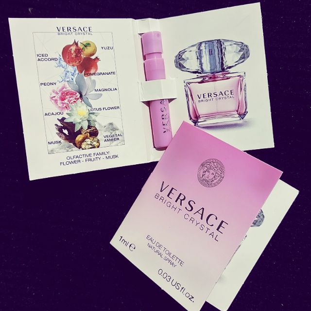 Vial Nước Hoa Veersace Bright Crystal EDT