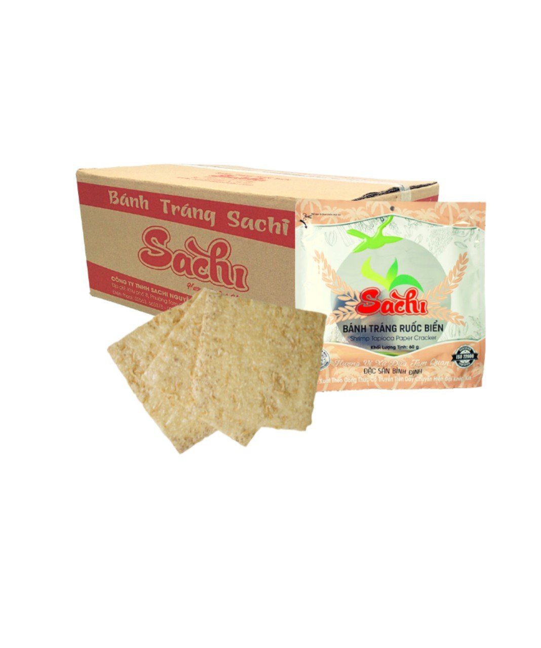 Bánh Tráng Sachi nướng sẵn 5 vị lựa chọn [Nông Sản Sạch Linh Đan]
