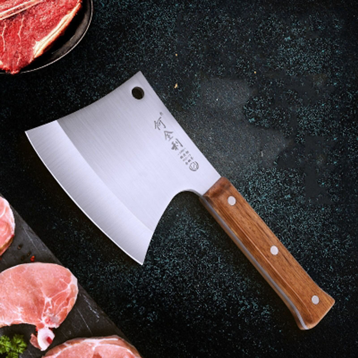 Dao bếp nhật bản azuchi thép damascus mã f3dt121