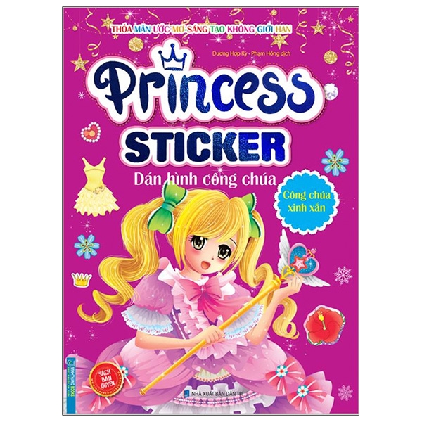 Fahasa - princess sticker - dán hình công chúa - công chúa xinh xắn