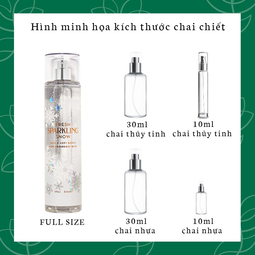 (Aromatherapy) Xịt thơm toàn thân body mist Bath & Body Works