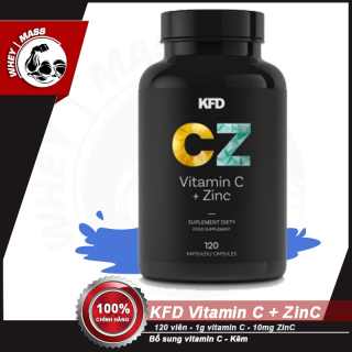 [HCM]Viên Bổ Sung Kẽm Tăng Hệ Miễn Dịch Sức Đề Kháng KFD NUTRITION Vitamin C ZinC 120 viên - Từ Châu Âu thumbnail