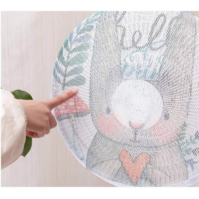 Lưới bọc quạt an toàn cho bé, chống bụi.