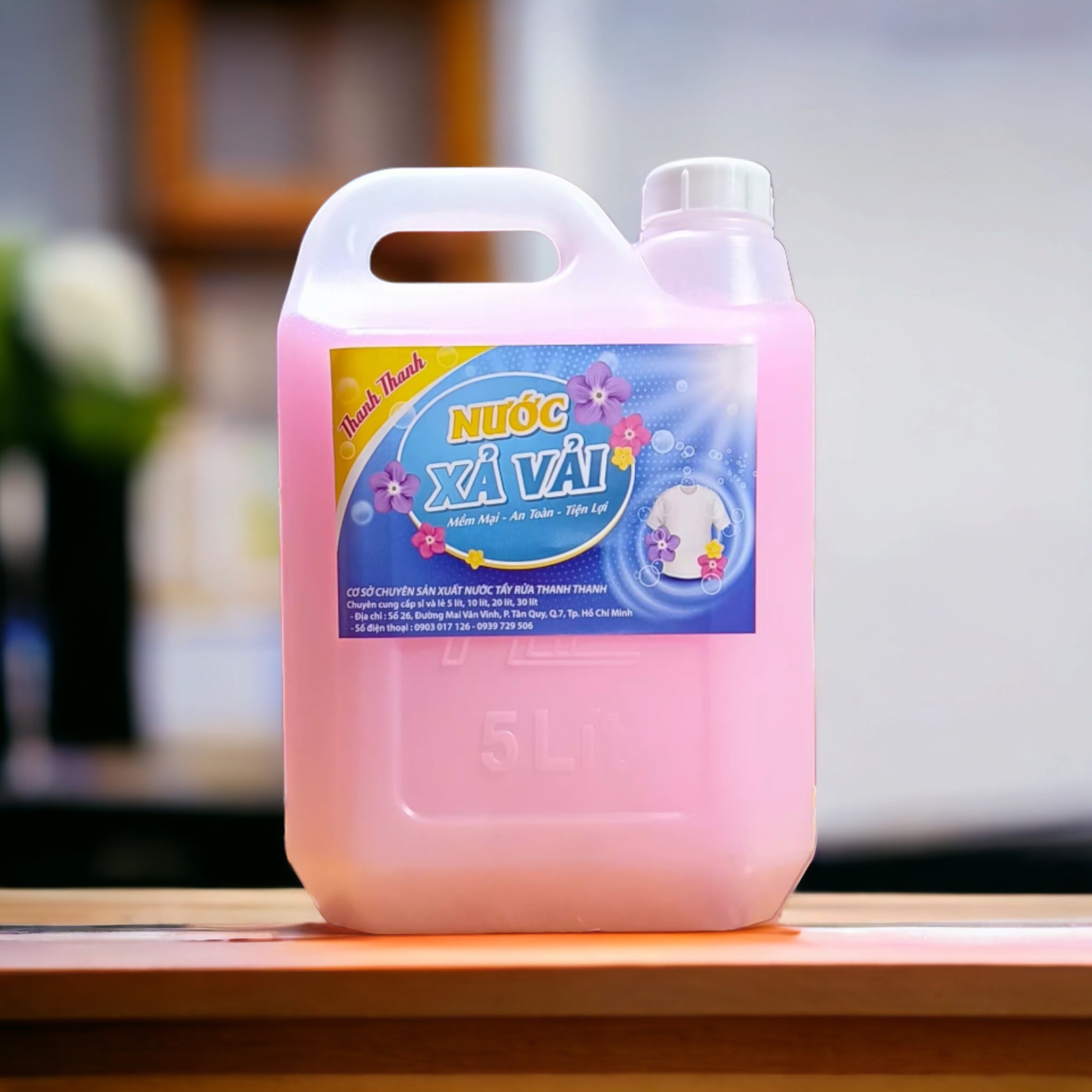 nước xả vải thơm can 5 kg ( 5 lít )