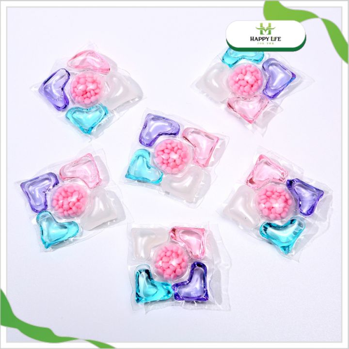 Viên Giặt Xả Quần Áo 30 Viên/Hộp Combo 3 Hộp – Laundry Pods Đậm Đặc Tan Nhanh Giặt Sạch Thơm Lâu Cho Máy Giặt