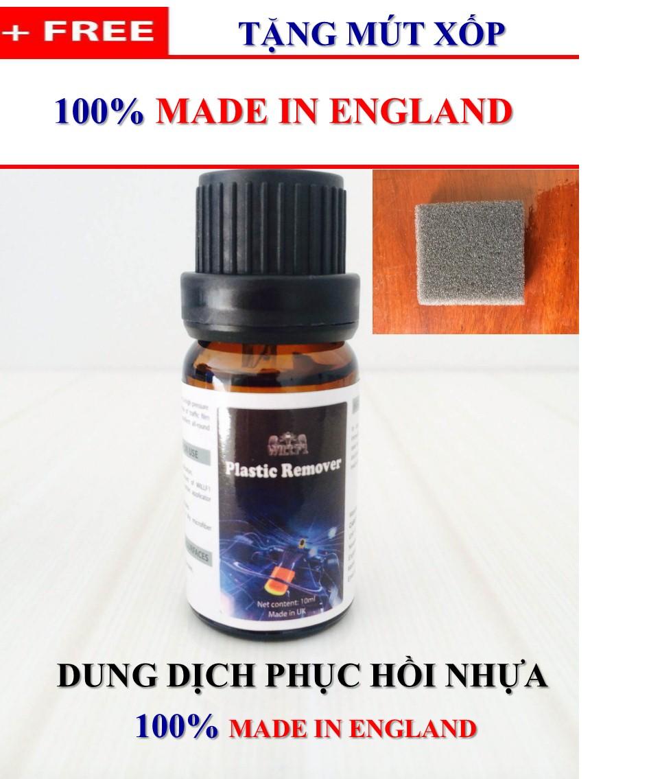 [HCM]Dung dịch phục hồi nhựa bạc màu Plastic Remover 10ml