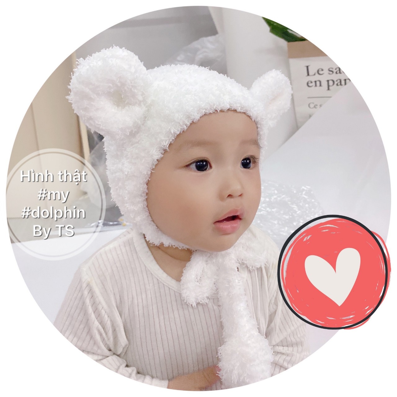 Mũ Lông Cừu Tai Chuột Mickey Cho Bé Cực Yêu