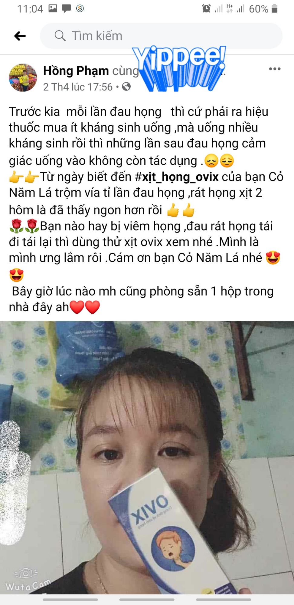 OVIX-Dung dịch vệ sinh họng