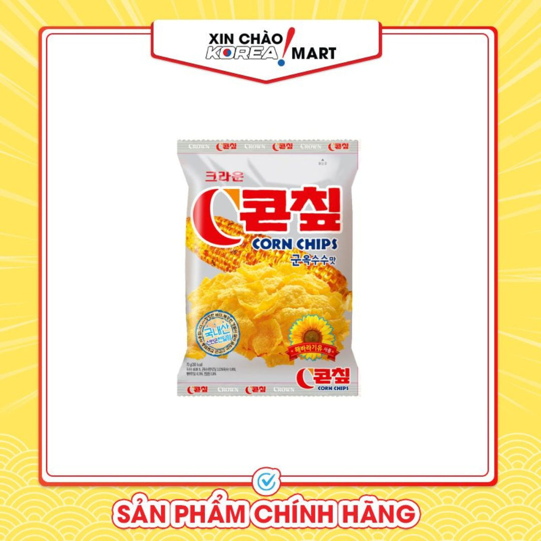 Snack bắp cornchip 70g Xin chào Korea Mart