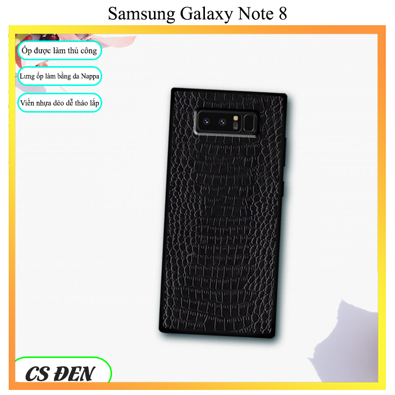 ỐP DA- ỐP DA CÁ SẤU cho điện thoại Sam Sung Note8/Note9/Note10/Note10plus/Note10lite/Note20/Note20Ultra