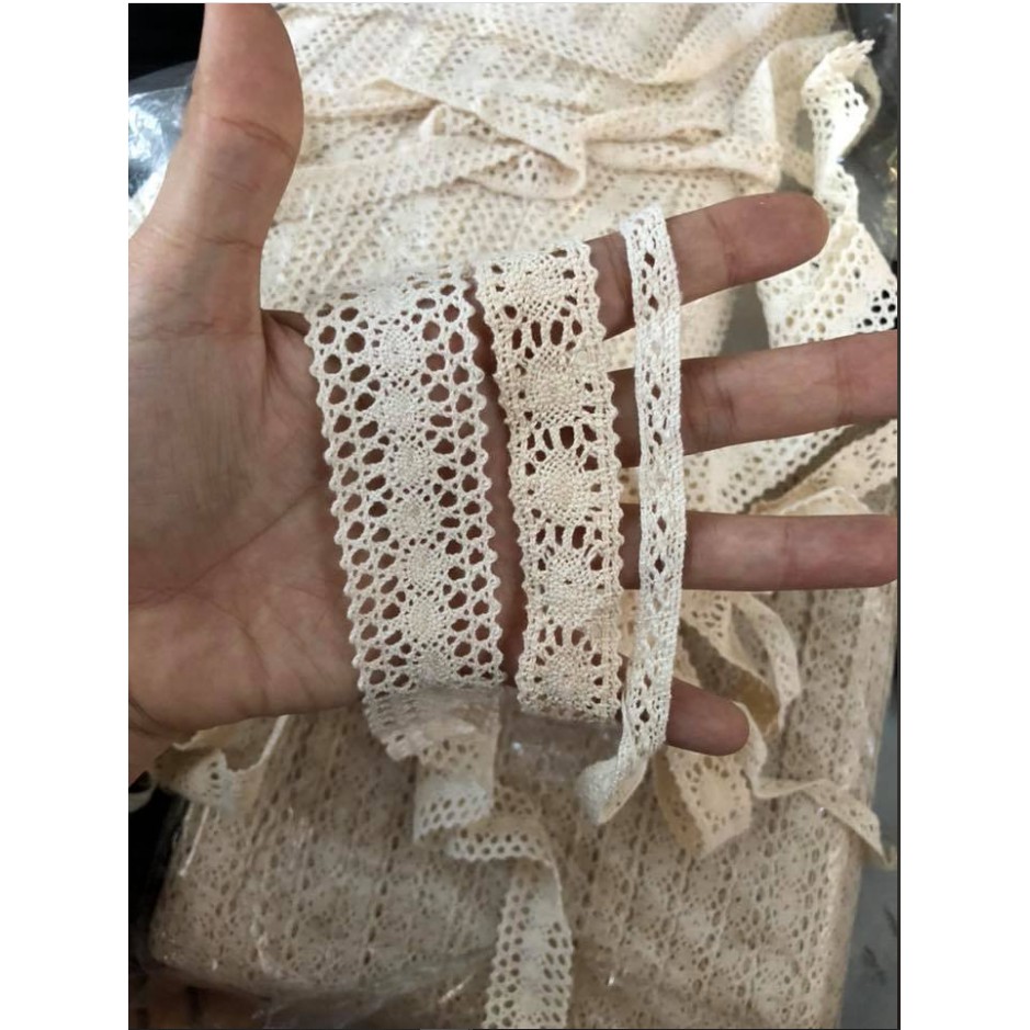 Cream Brown Thread for Making Handmade Items